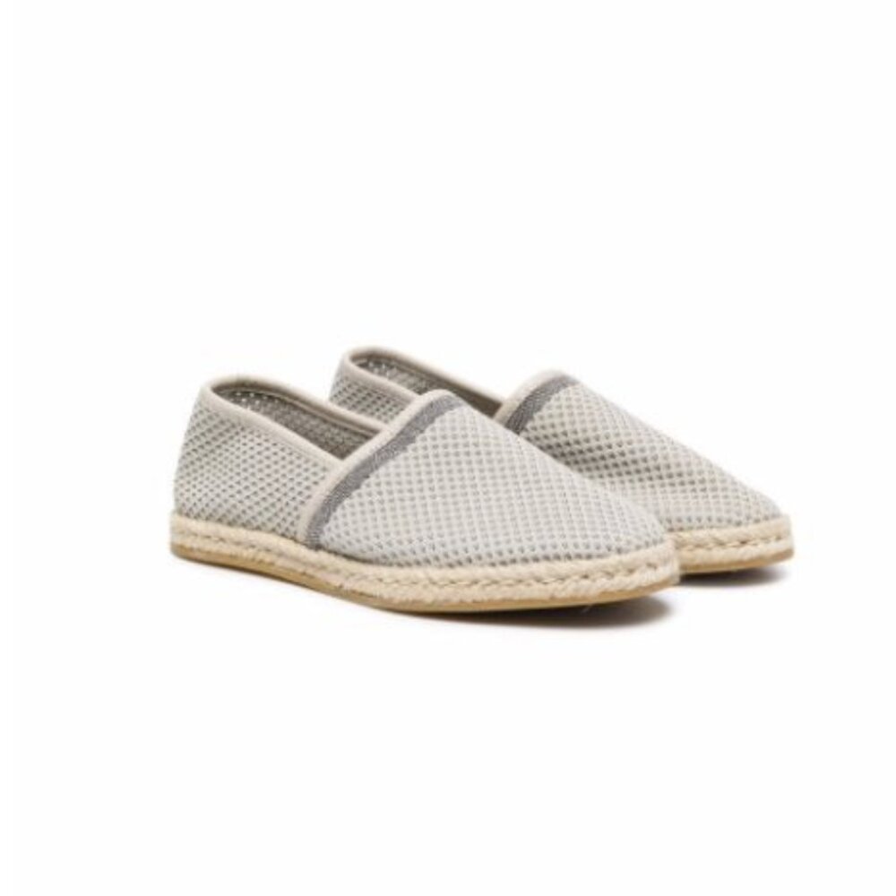 BRUNELLO CUCINELLI Emblished Mesh Monili Espadrilles EU 37 NEW